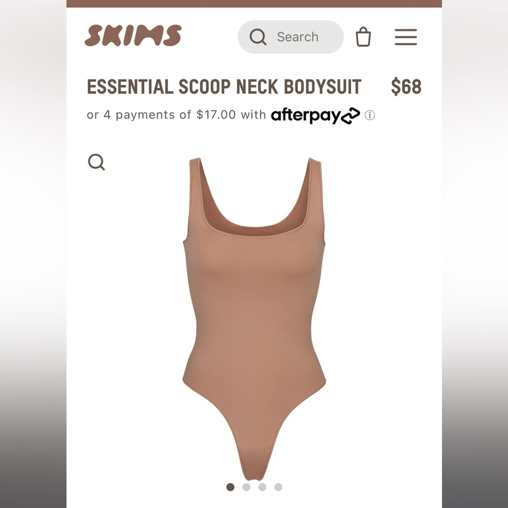 Skims Essential Scoop Neck Bodysuit 2x
